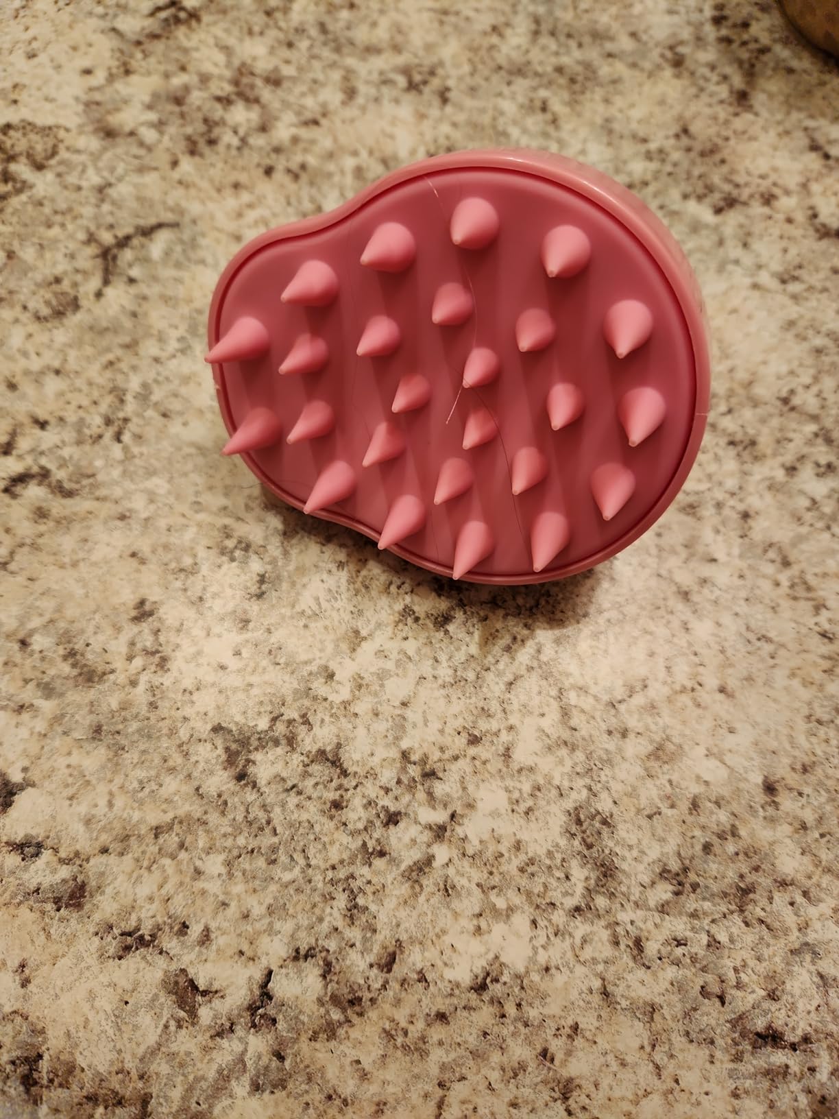 RELAXXO Scalp Massager Hair Growth – Exfoliator & Hair Scrubber for Scalp, Soft Bristles for Dandruff & Soothing Comfort, Shampoo Brush, Wet & Dry Use, Pink customer photo 1