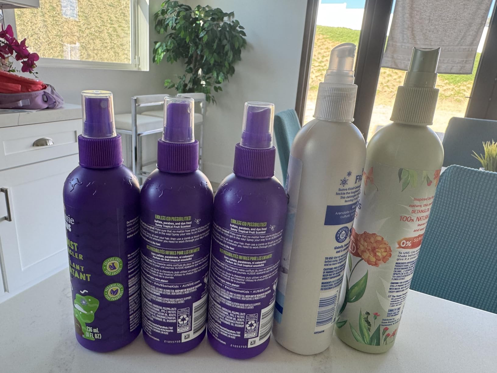 Aussie Kids Moist Detangler Spray, Sulfate & Paraben Free, Moisturizing & Tangle-Free Hair Care for Kids, Cruelty-Free, 8 Fl Oz Each, 3 Pack customer photo 2