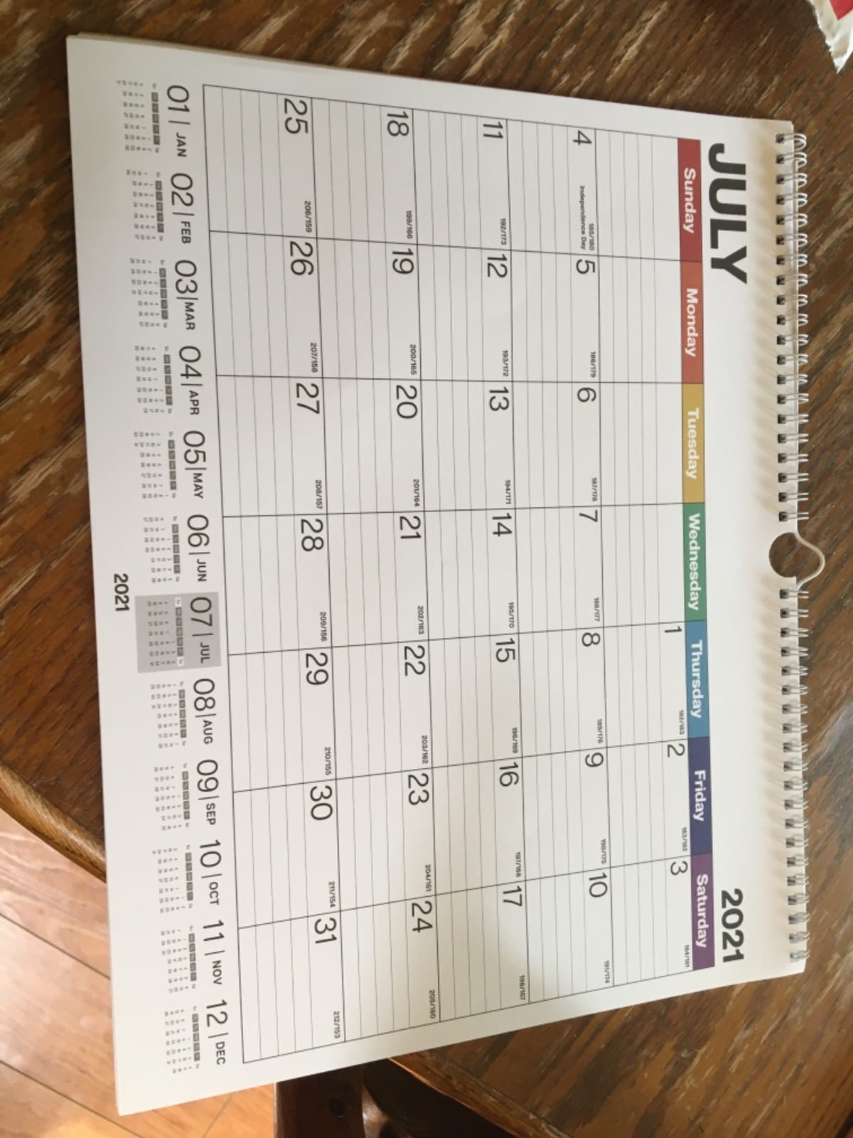Dunwell 2026-2027 Wall Calendar 15x12, 18-Month Hanging Planner customer photo 1