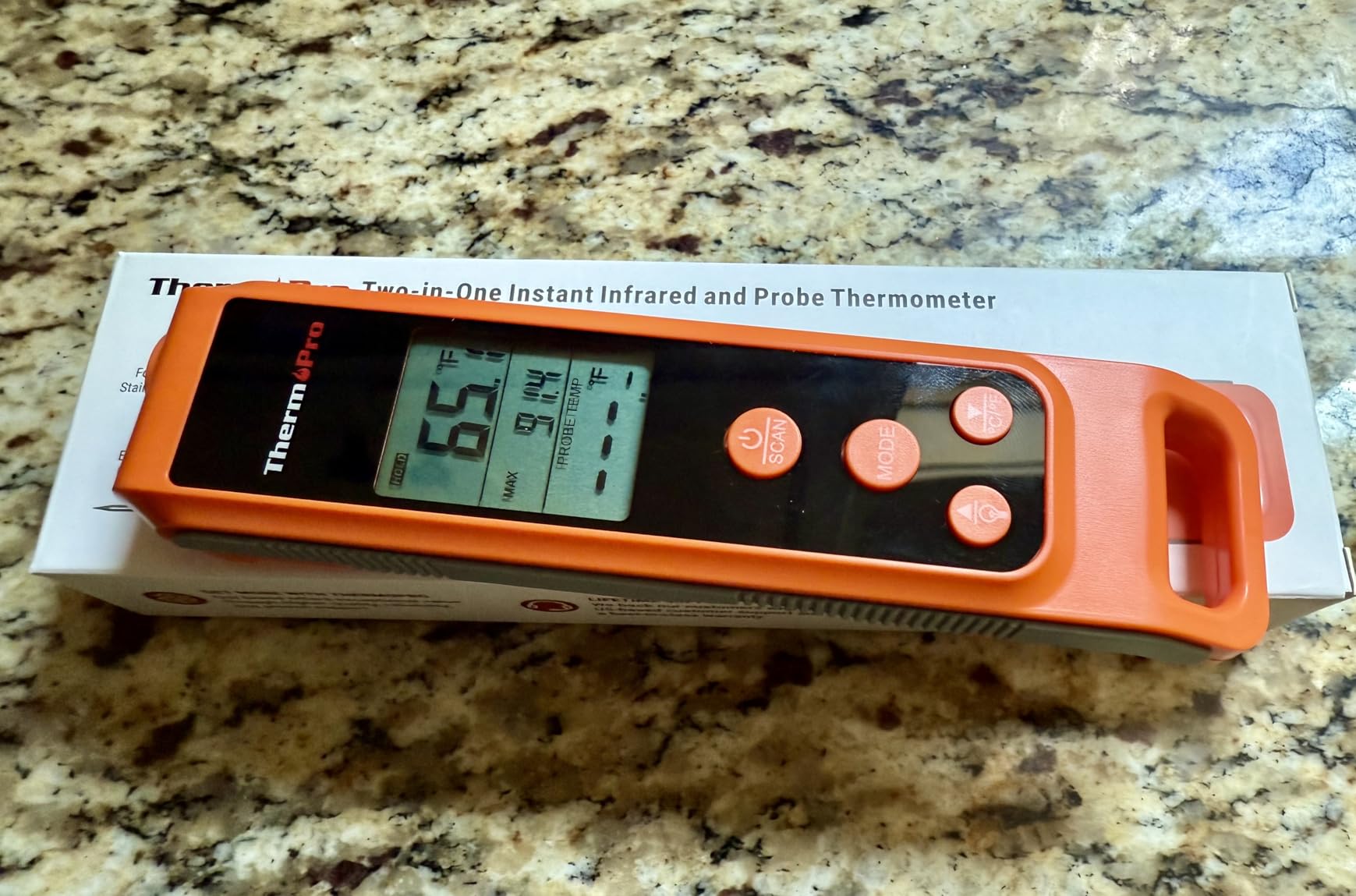 TempPro TempScan 2-in-1 Infrared Thermometer Gun with Meat Probe customer photo 1