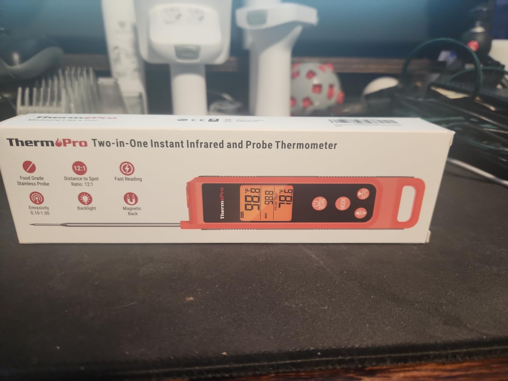 TempPro TempScan 2-in-1 Infrared Thermometer Gun with Meat Probe customer photo 2