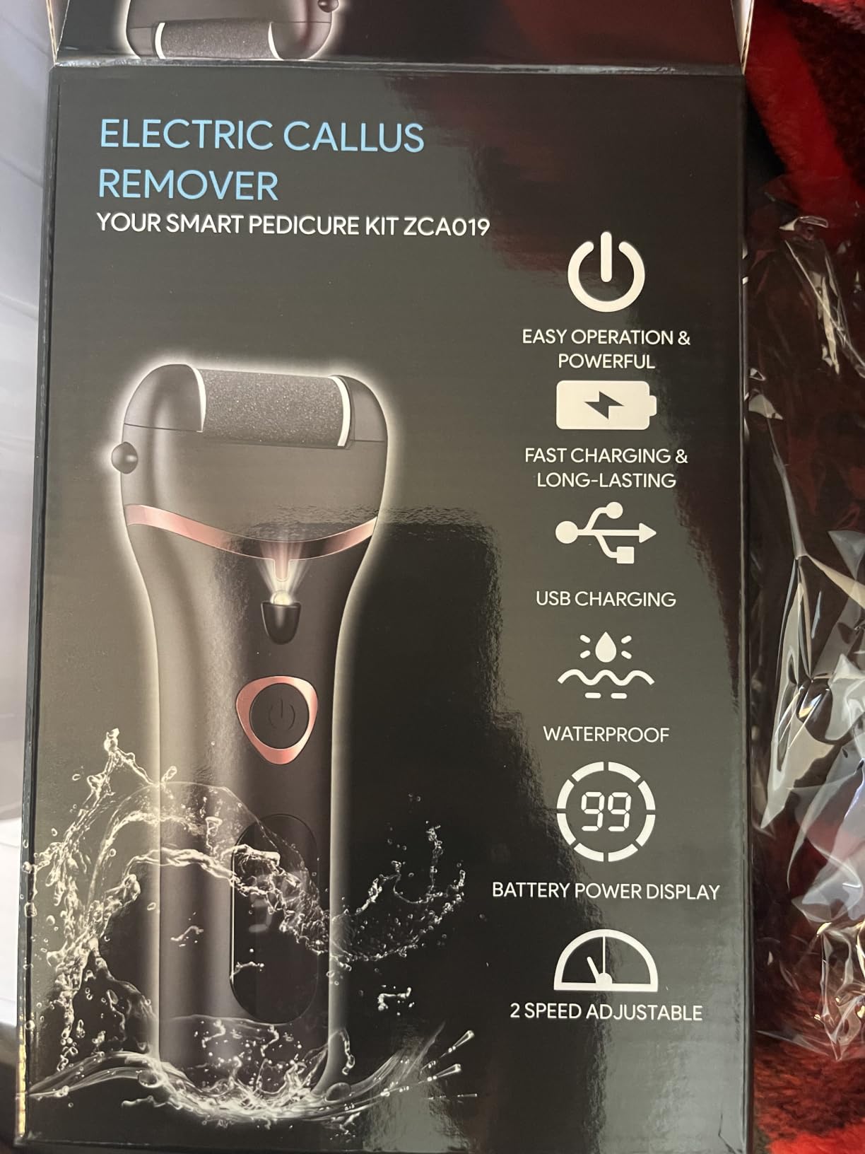 Electric Foot Callus Remover, Rechargeable Foot Scrubber File Pedicure Kits customer photo 2