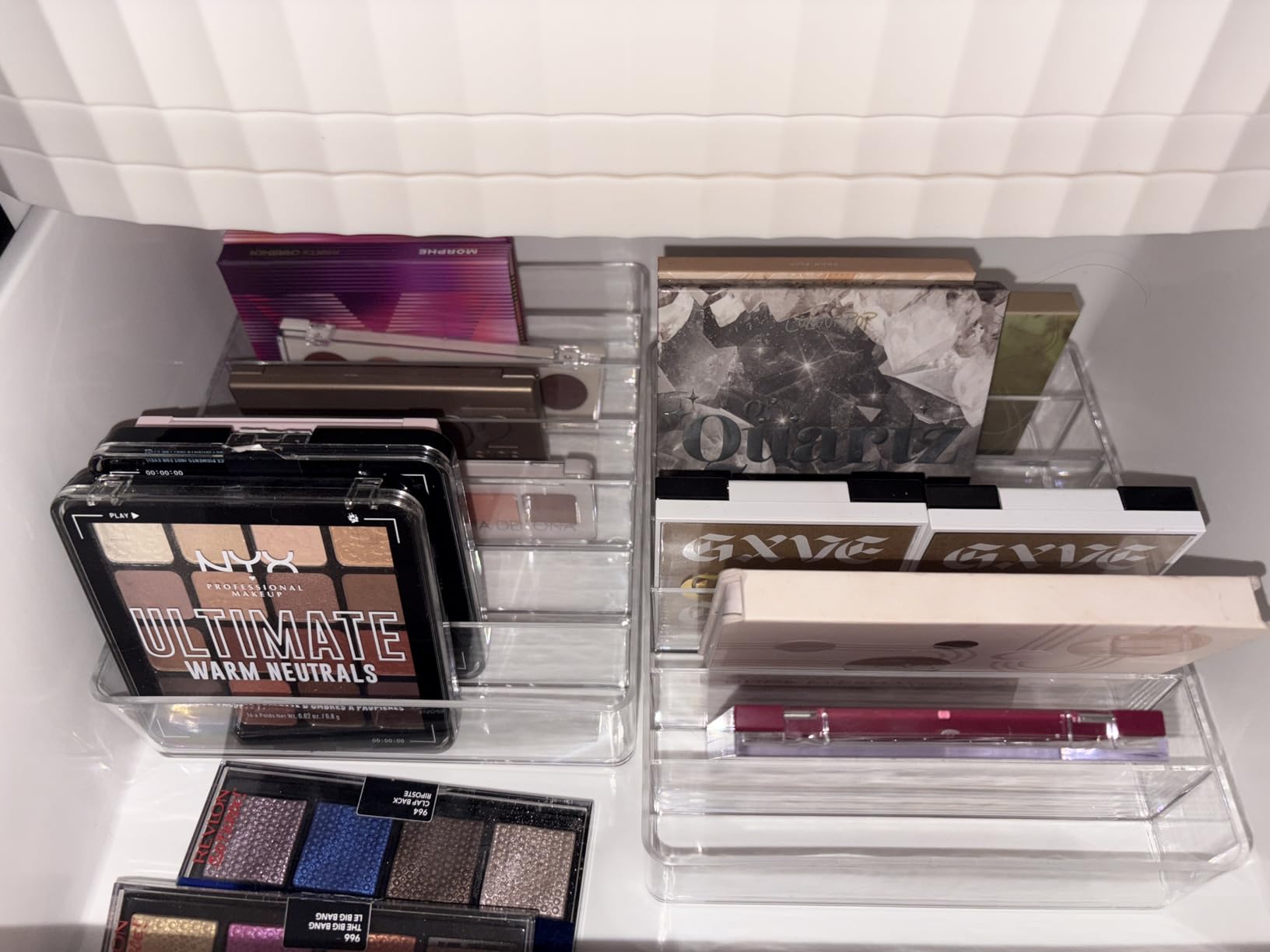 WECHENG Clear Plastic Acrylic Makeup Organizer for Makeup Palette Organizer customer photo 1