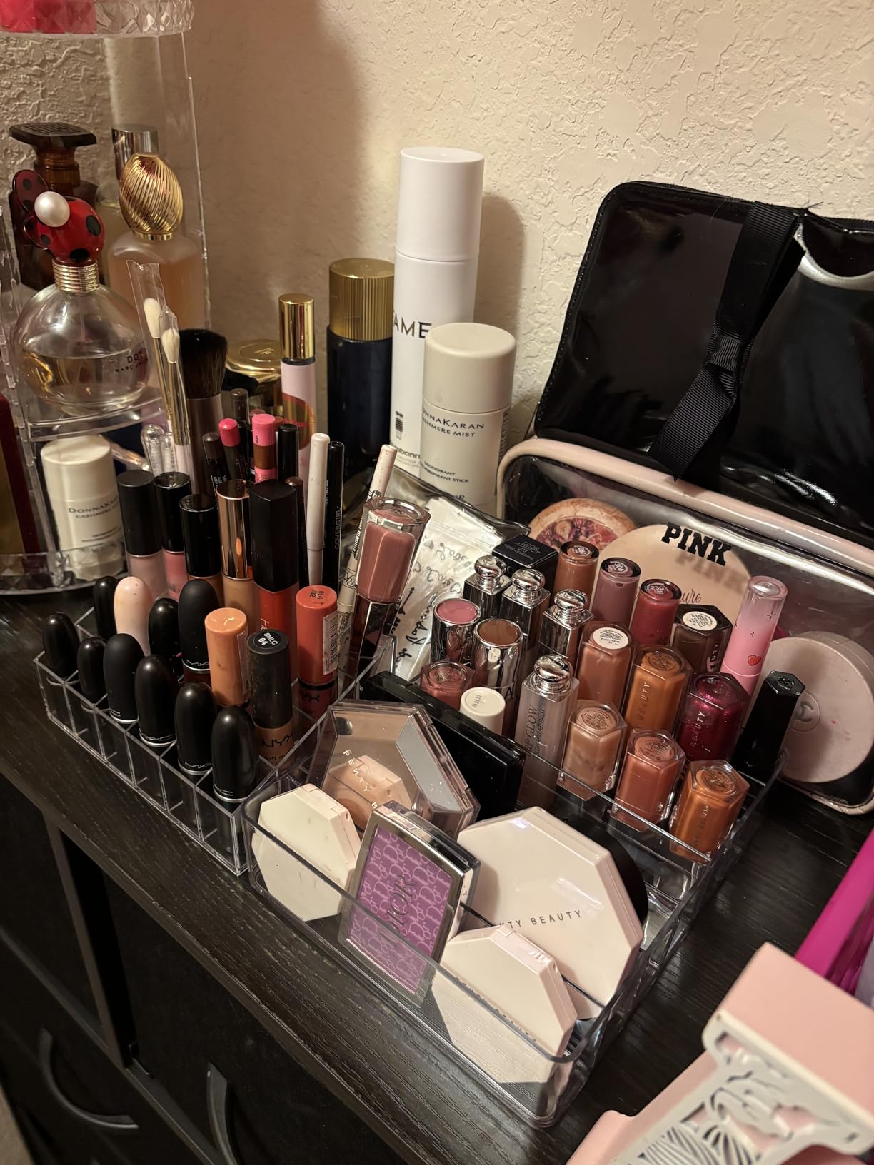 WECHENG Clear Plastic Acrylic Makeup Organizer for Makeup Palette Organizer customer photo 2