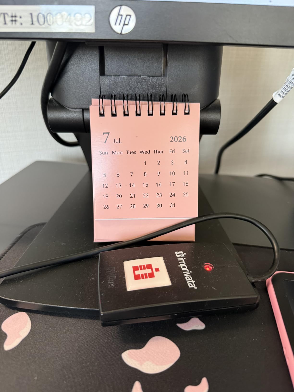 Mini Desk Calendar 2027-2028 - January 2027 until June 2028 Small Desktop Calendar Mini Daily Schedule 250gsm Thick Paper Twin-Wire Binding with Stickers for Home Office School (Mini white) customer photo 2