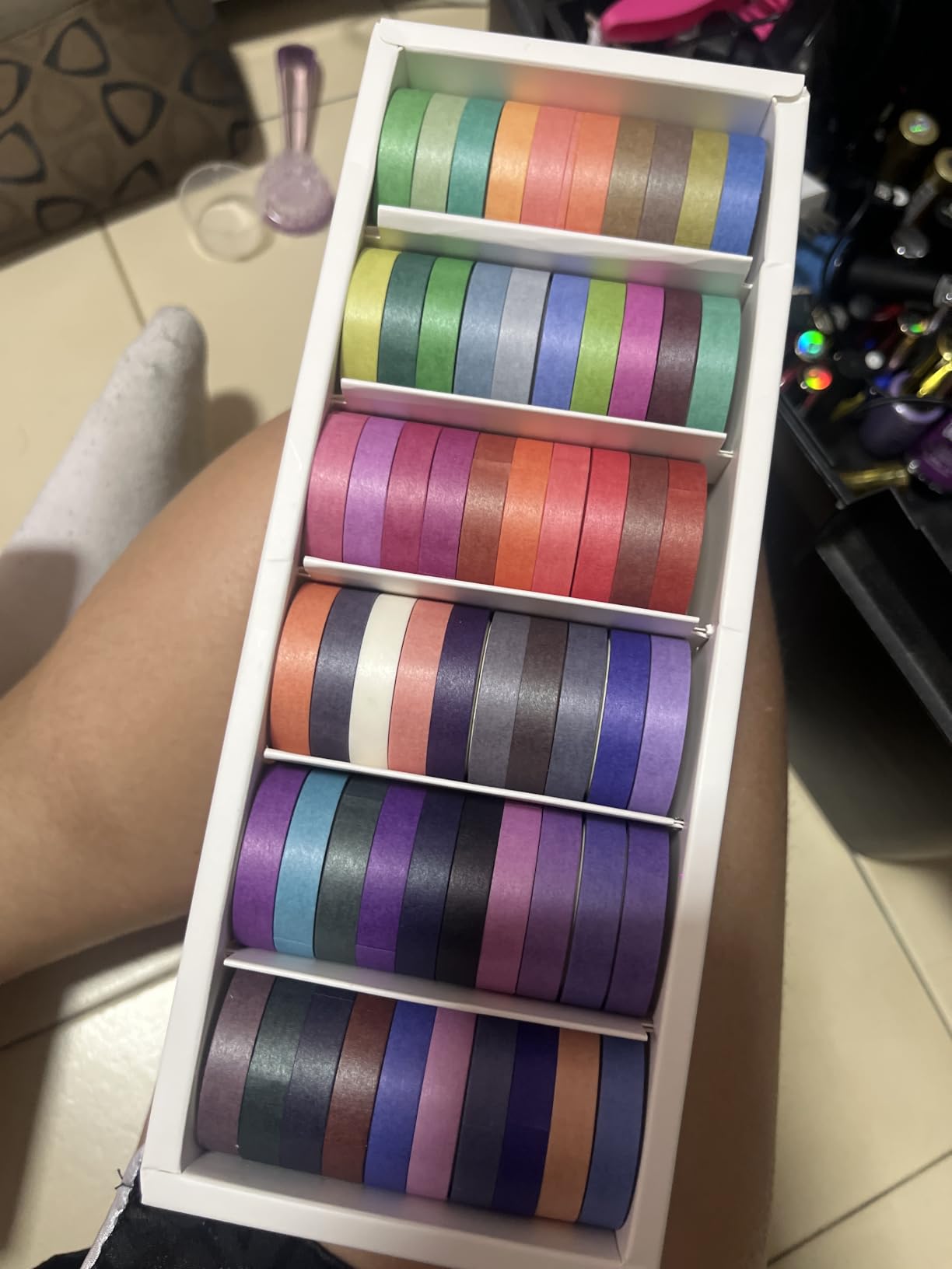 24 Rolls Vintage Washi Tape Set, Floral Letter Butterfly Mushroom Botanical Flower Writable Decorative Tapes for Scrapbooking , Junk Journal supplies, Bullet Journaling 5-75mm Wide 9.84ft long/Roll customer photo 1