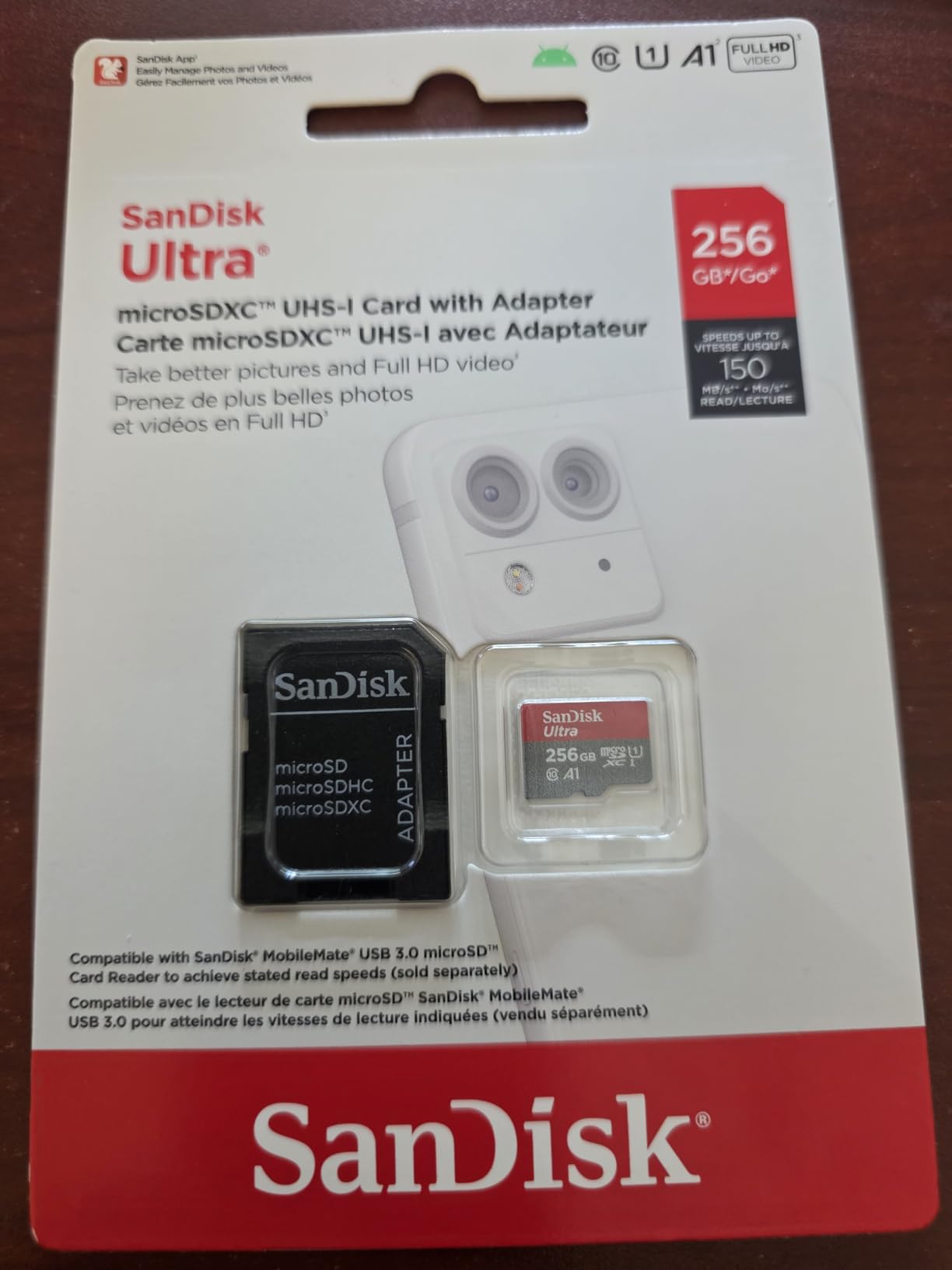 SANDISK 256GB Ultra microSD Card + Adapter, Up to 150MB/s Read Speeds customer photo 2