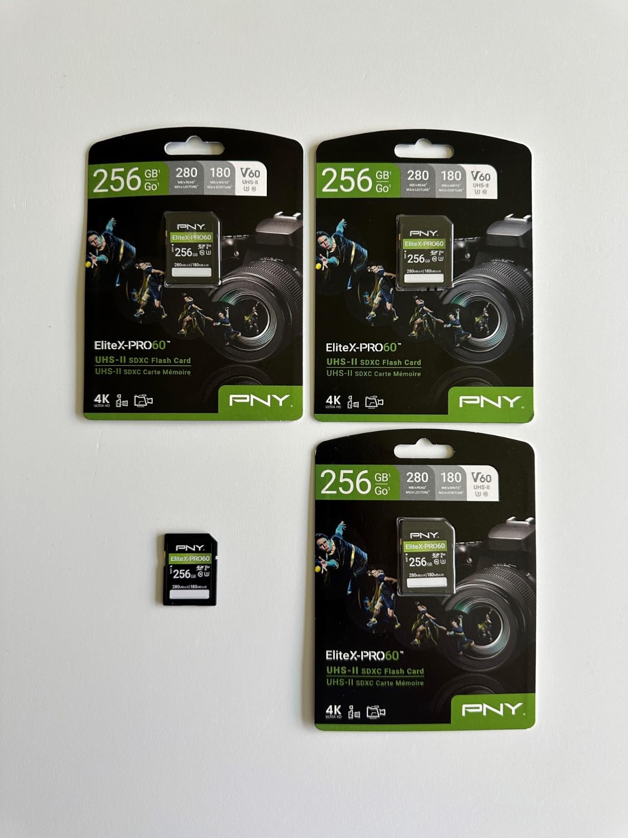 PNY 256GB EliteX-PRO60 U3 V60 UHS-II SDXC Flash Memory Card, 4K Ultra HD customer photo 1