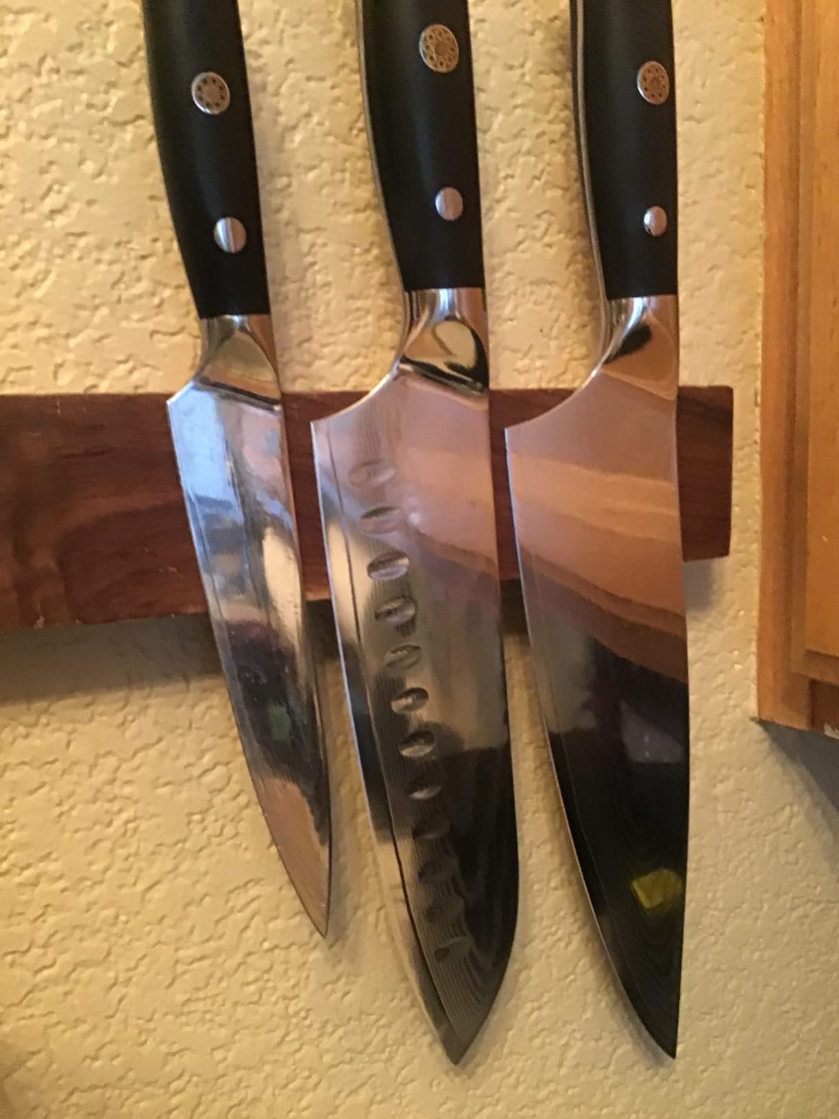 ASETY Damascus Knife Set 3 PCS, Japanese Kitchen Knives with G10 Handle customer photo 1