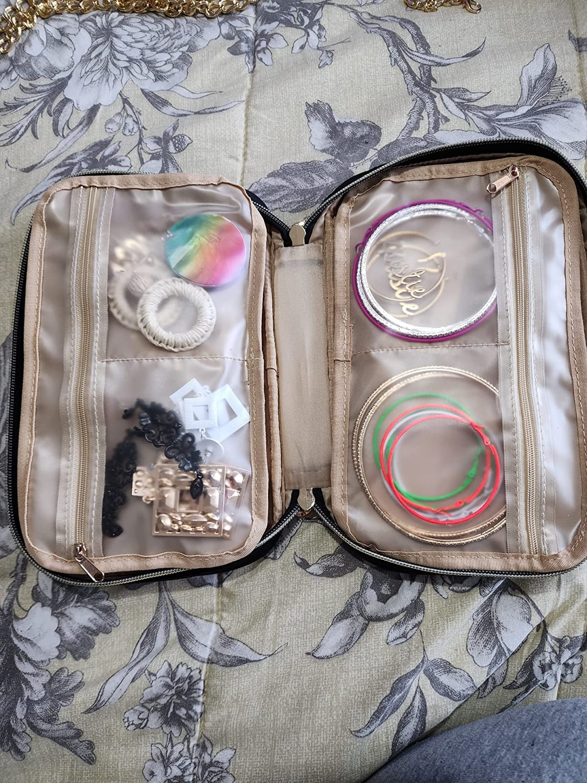 emissary Travel Jewelry Case Organizer for Necklace & Earrings, Black customer photo 2