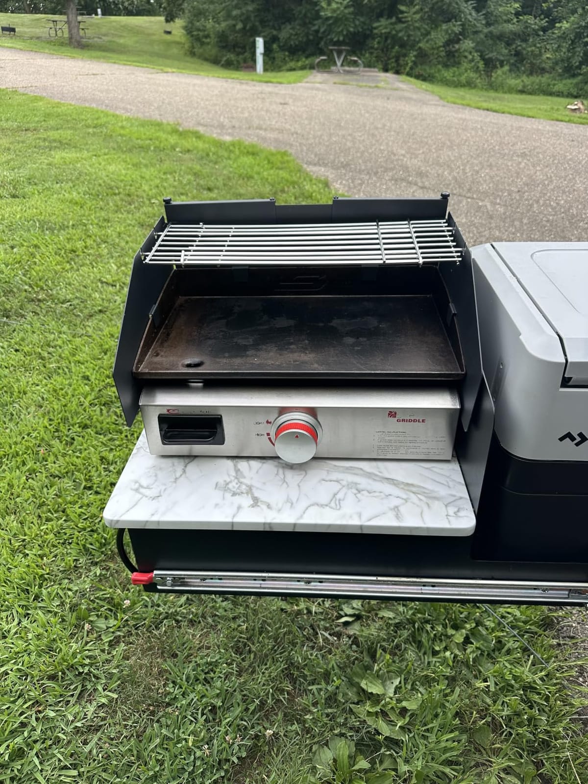 Wind Guard & Griddle Warming Rack for 16