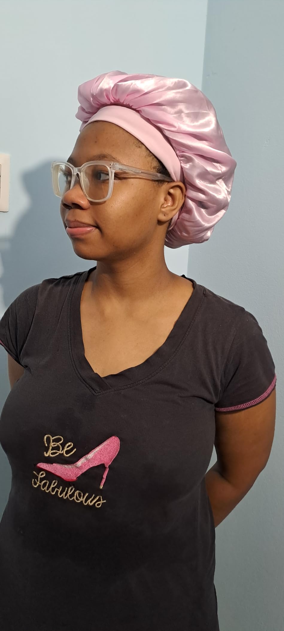 3PCS Bonnets for Women, Satin Bonnet Hair Bonnet for Sleeping customer photo 2