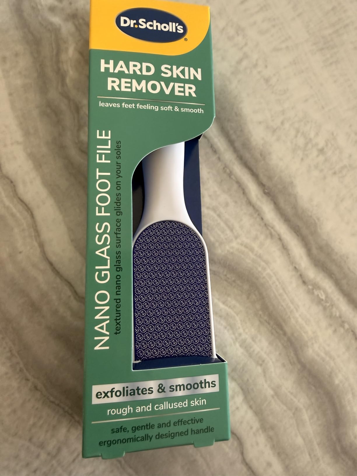 Dr. Scholl's Foot Callus Remover, Nano Glass Foot File, Soft Smooth Feet customer photo 2