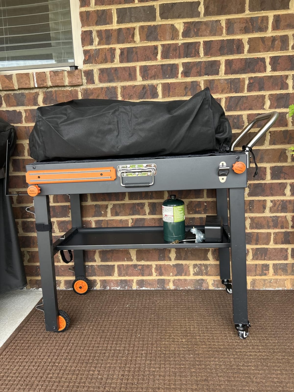 EUTRKei Grill Table for Blackstone Griddle, Portable Grill Cart with Caddy customer photo 1