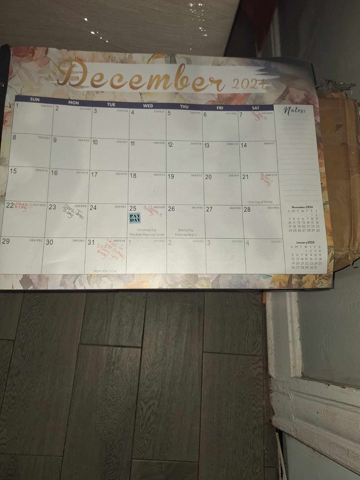 Large Desk Calendar 2026-2027,Jul 2026-Dec 2027,Gannyfer 18-Month Calendar customer photo 2