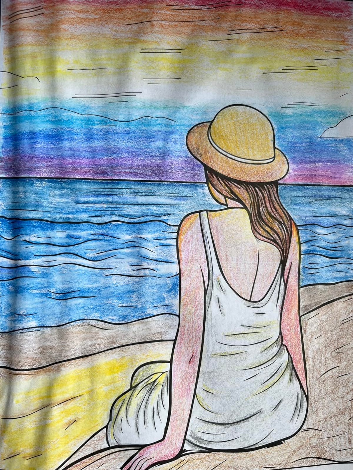 101 CALMNESS: Adult Coloring Book — Relaxing Book to Calm your Mind and Stress Relief — Beautiful Designs of Animals, Landscape, Beach, House, Birds, Flowers, and more customer photo 2
