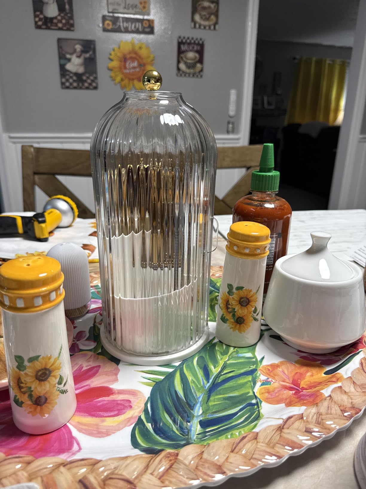 1PCS Makeup Brush Holder Organizer with Clear Lid 360 Rotating Sliding Opening Dustproof Brushes Container for Vanity customer photo 1