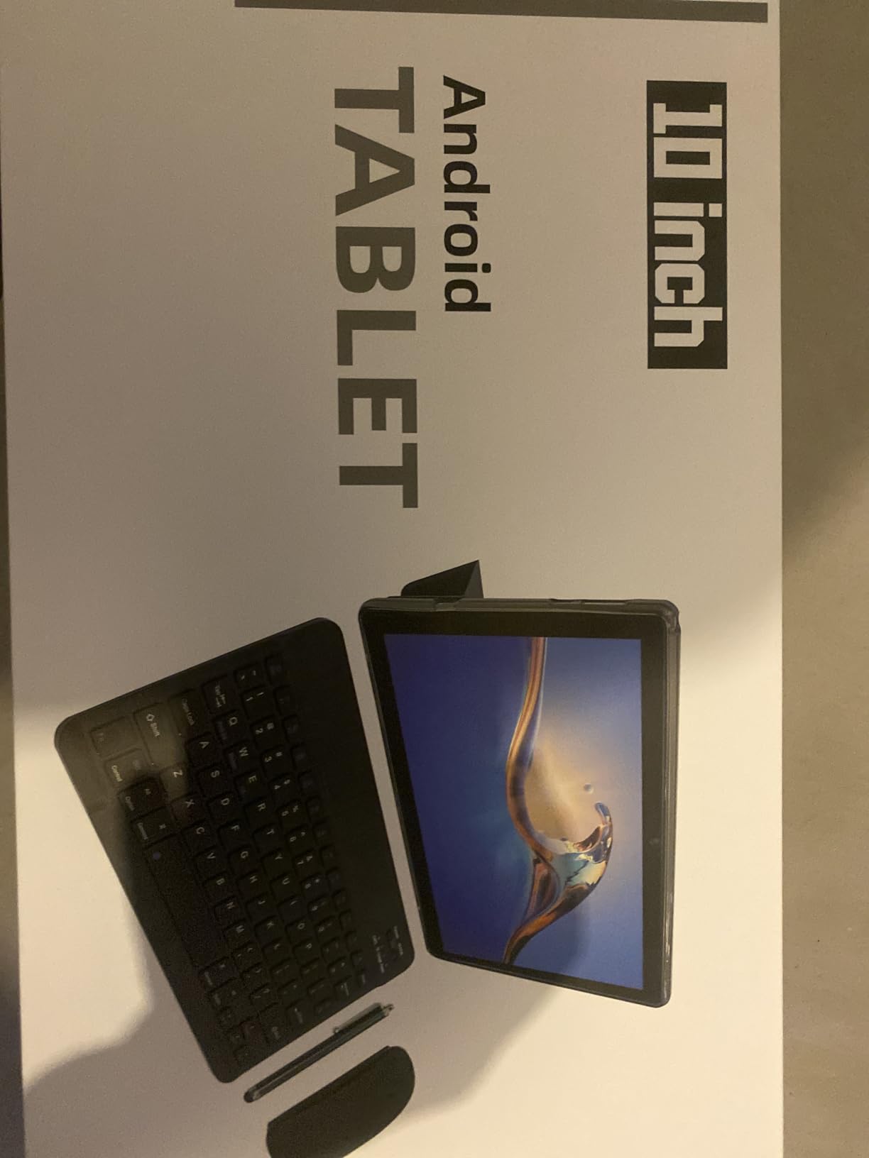 10 inch Tablet 2 in 1 Android 15 Tablets with Keyboard, 10