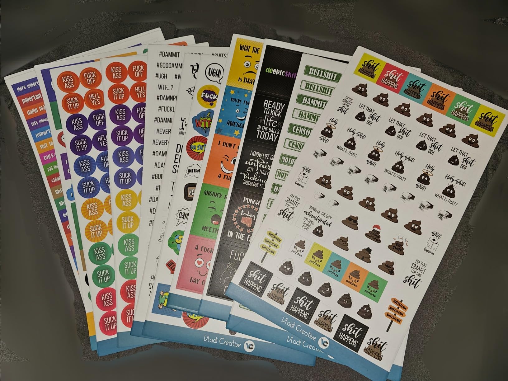 Vladi Creative Mini Planner Stickers - 2210 Pcs, 14 Sheets, Decorative & Productivity-Boosting Colorful Stickers for Journals, Calendars, Scrapbooking, Time Management, & DIY Planner Decoration customer photo 2