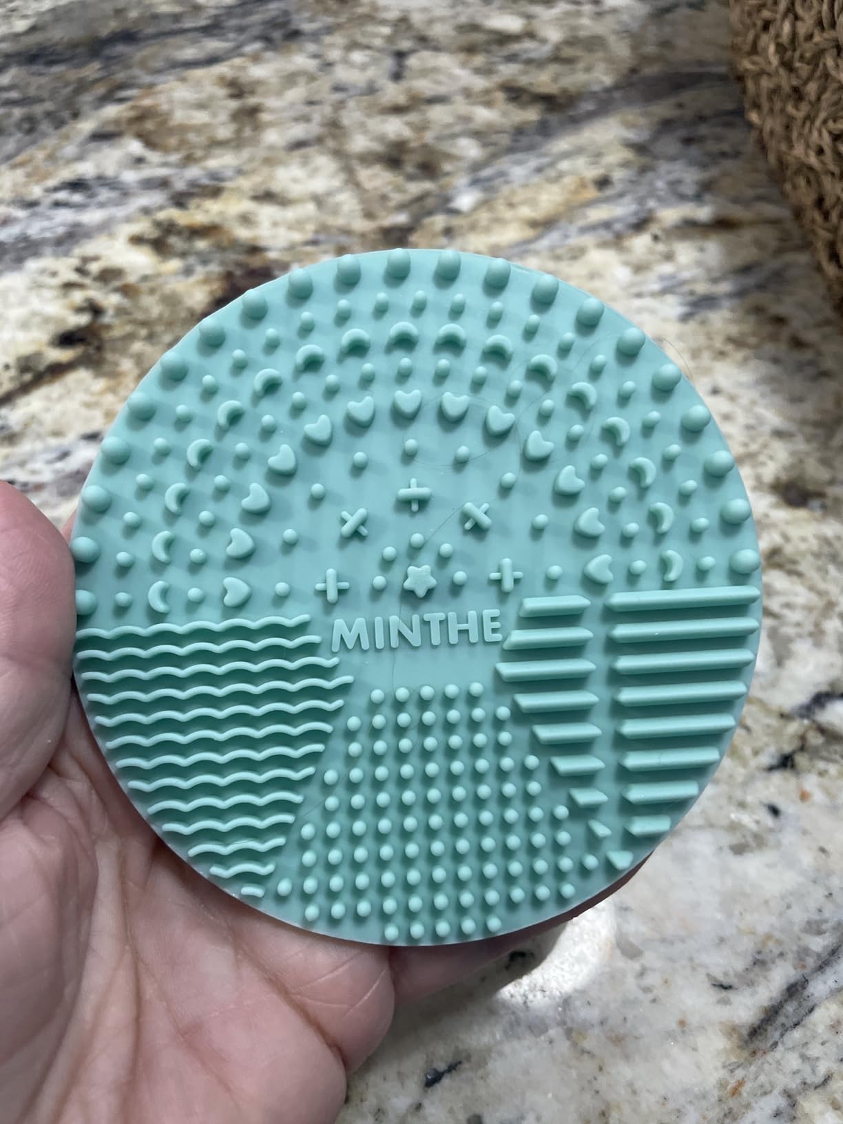 MINTHE™ Makeup Brush Cleaner Mat | 2 Pack | Silicone Make up Cleaning Pad customer photo 2