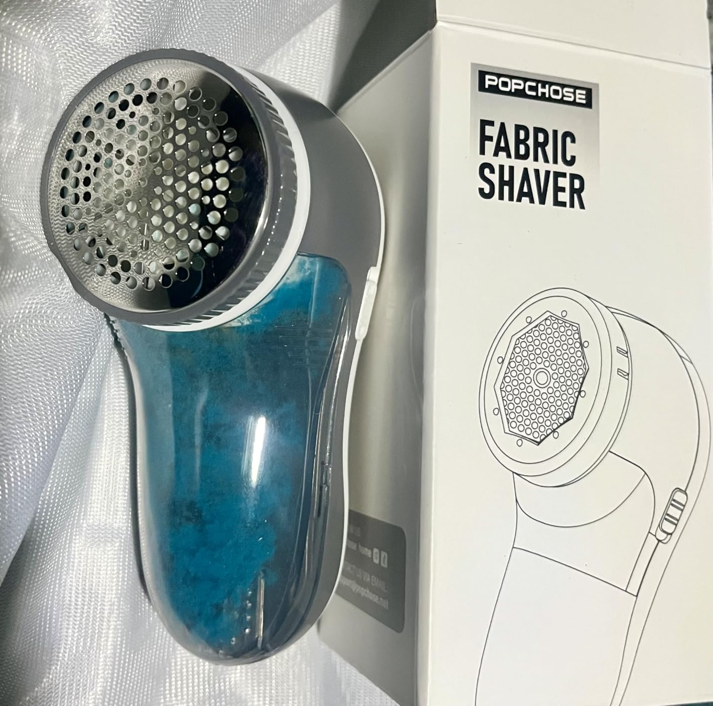 POPCHOSE Fabric Shaver, Lint Shaver with 6-Leaf Blade, Rechargeable customer photo 2