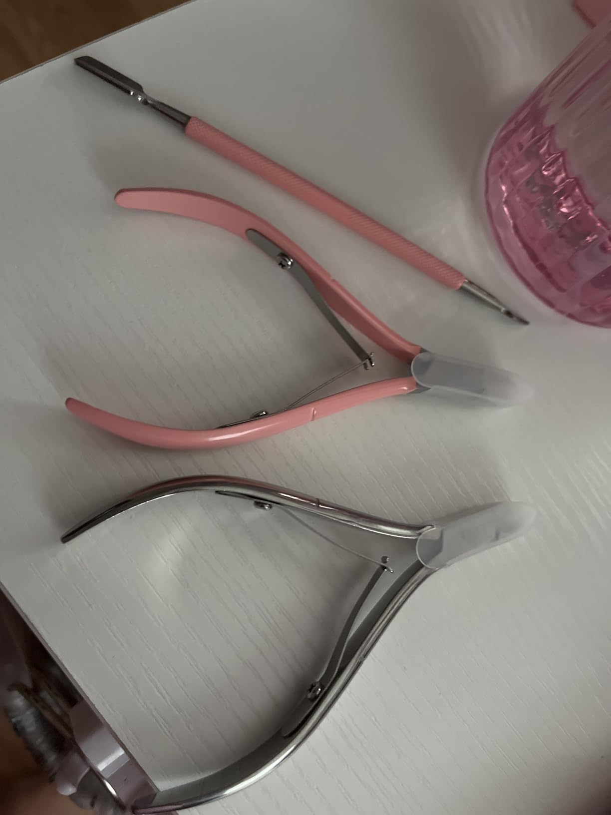 Makartt 1-Pack Pink Dual-End Cuticle Pusher, Stainless Steel customer photo 1
