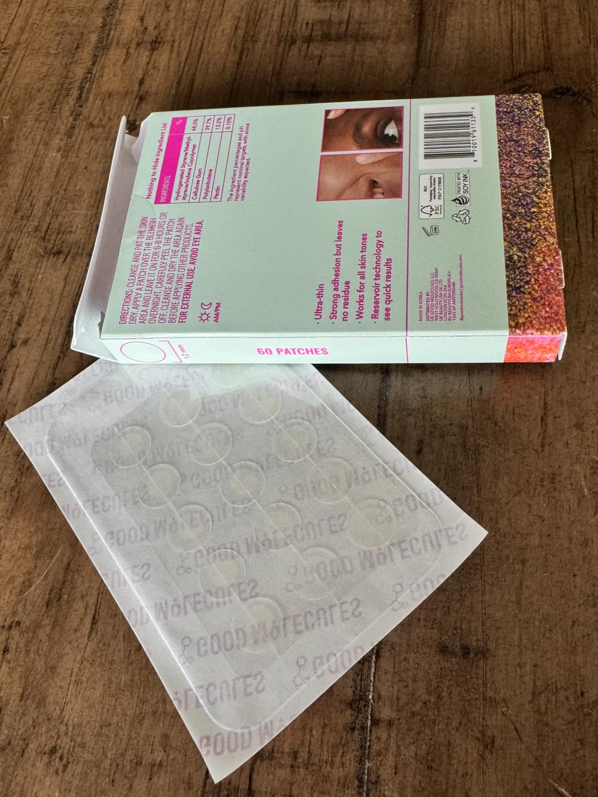 Good Molecules Pimple Patches, Hydrocolloid Patches for Face, 60 Count customer photo 2
