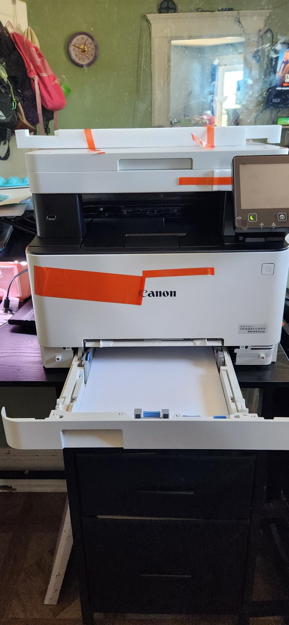 Canon Color imageCLASS MF652Cw - Wireless Laser Printer, Multifunction with Scanner, Copier, Mobile Ready, 3 Year Limited Warranty, 22 PPM Color, White customer photo 1