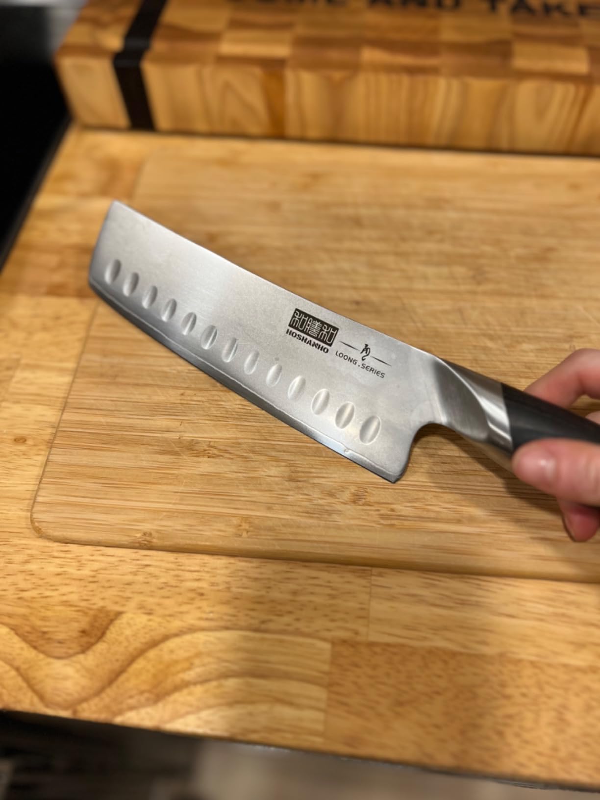 HOSHANHO 7 Inch Nakiri Knife, Ultra Sharp Japanese Kitchen Chef Knife customer photo 2