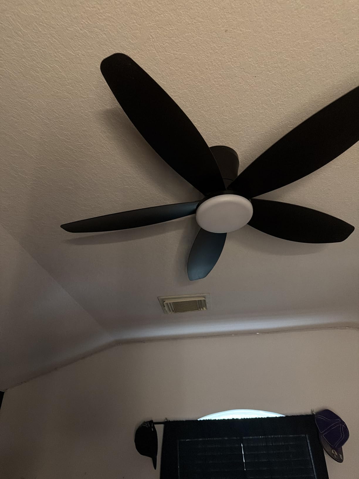 Surtime Ceiling Fans with Lights-36 Low Profile Ceiling Fan with Light and Remote Control,Flush Mount,DC Reversible,LED Dimmable Blakc Ceiling Fans for Bedroom,Indoor/Outdoor Patio Use customer photo 2