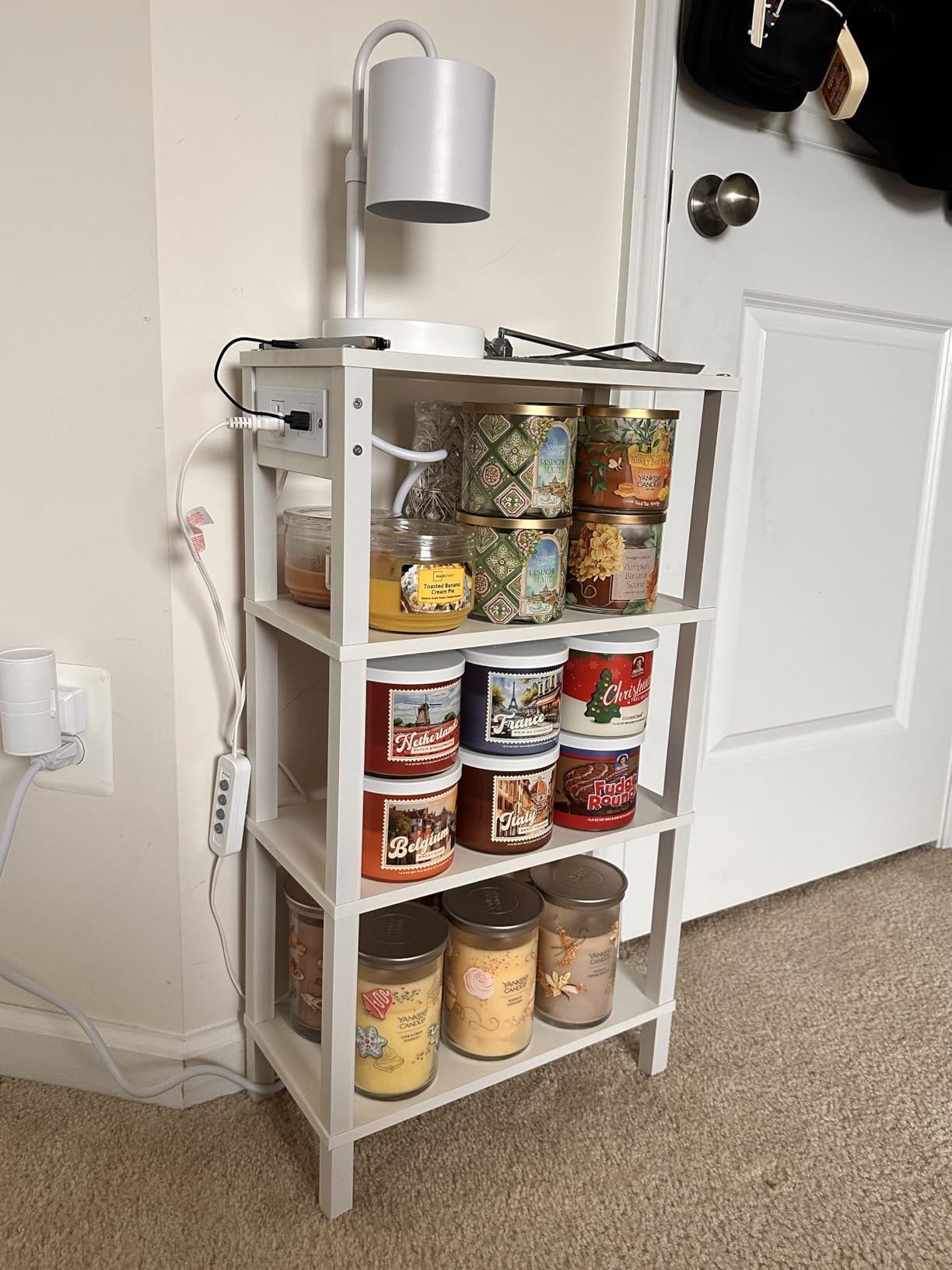 TUTOTAK Narrow Side Table, 2-Tier Small End Table with Charging Station customer photo 1