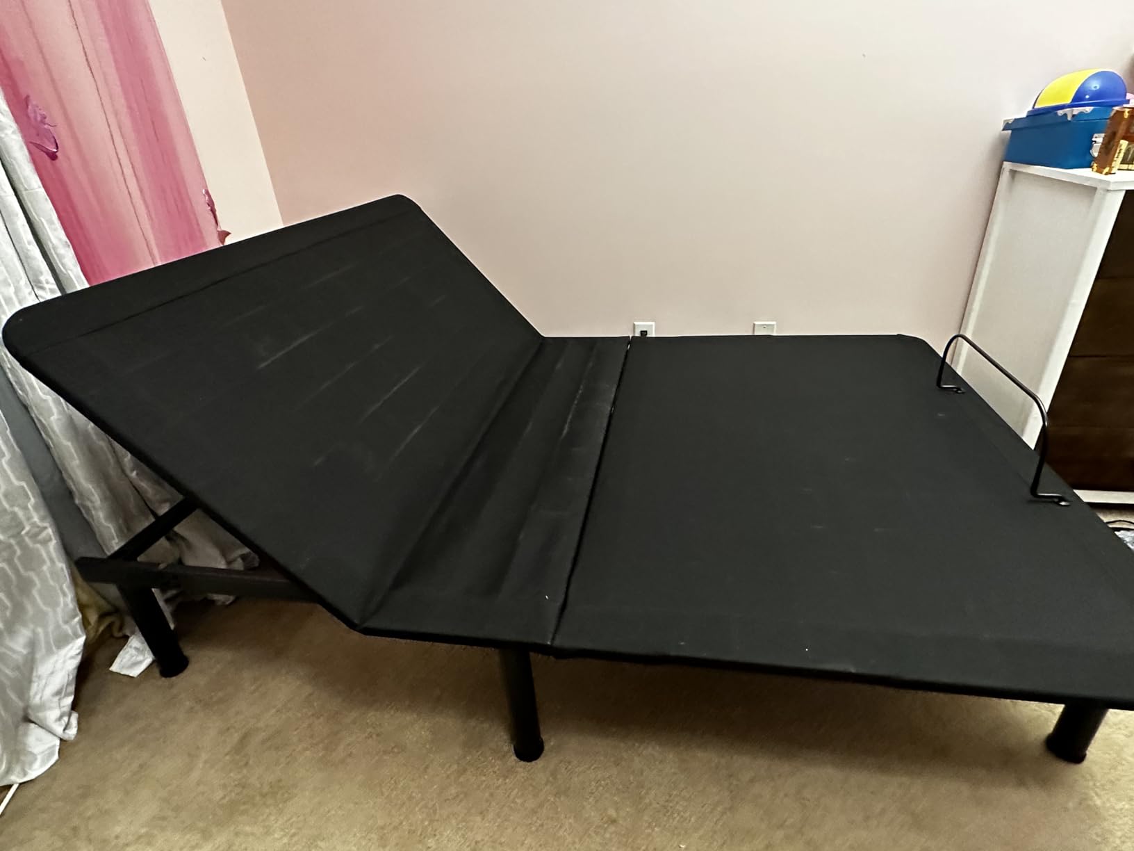 Dyonery Split King Adjustable Bed Base + 14 Inch Memory Foam Mattress customer photo 2
