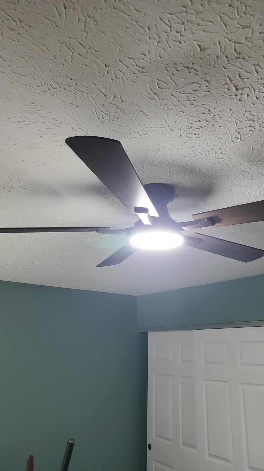 ZMISHIBO 52 Inch Ceiling Fans with Lights, Remote&App Control, Flush Mount customer photo 2