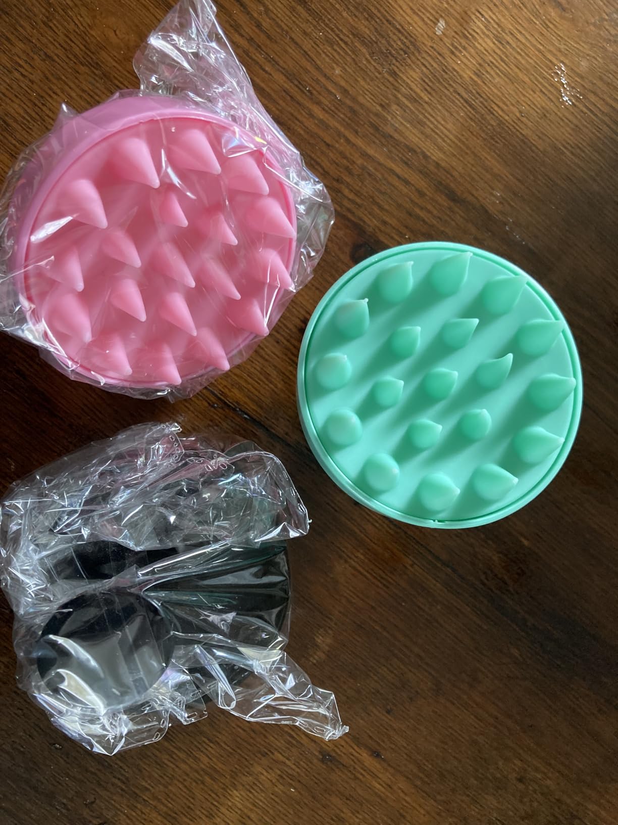 Oligei Scalp Massager 3 Pack, Shampoo Brush, Hair Scrubber for Exfoliation, Soft Silicone Brush for Hair Growth and Dandruff Removal customer photo 1
