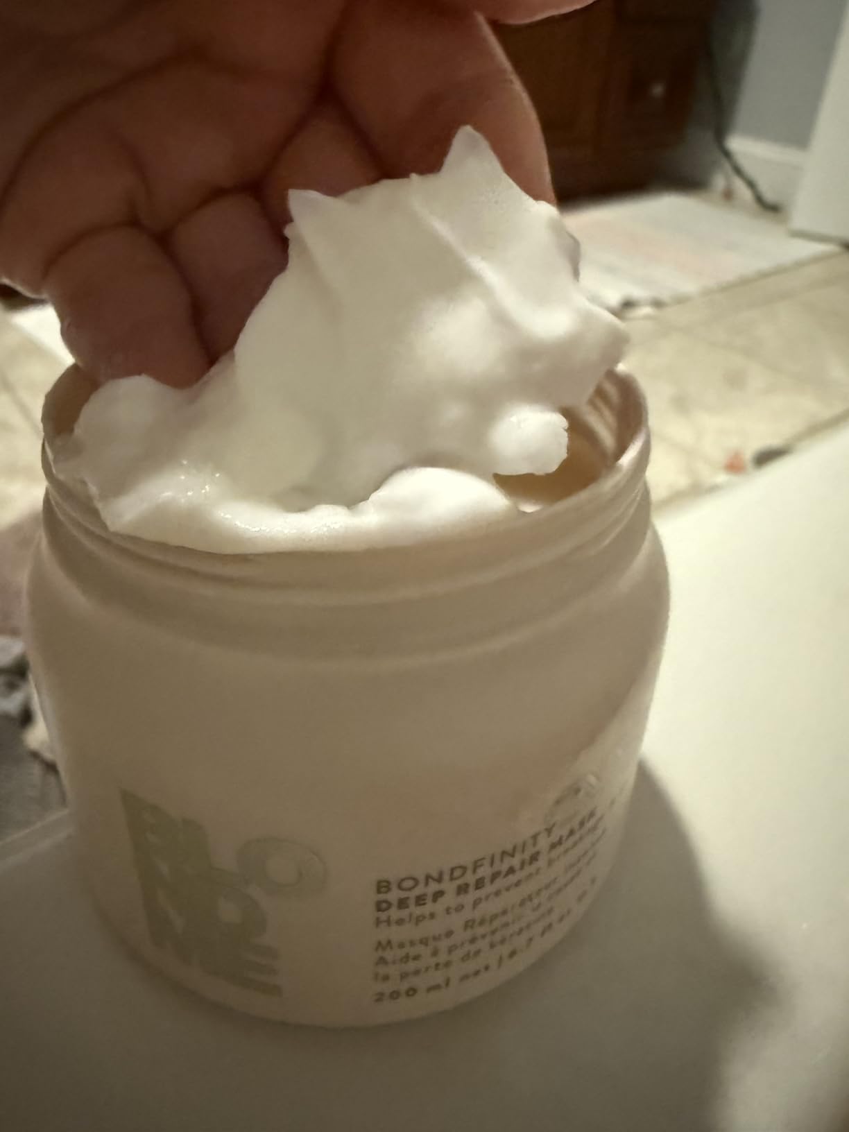 BlondMe Bondfinity Deep Repair Mask for Blonde Hair | Intensive Hair Treatment | Strengthens, Repairs, & Prevents Breakage | For Blonde, Lightened, & Grey Hair customer photo 1