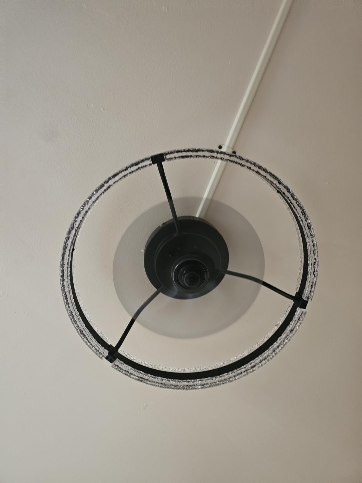 LEDIARY Ceiling Fans with Lights and Remote, 20'' Low Profile Ceiling Fan with Light, 3000-6000K Dimmable Fandelier Ceiling Fans, Modern Flush Mount Fan Light for Bedroom with 6 Wind Speeds- Black customer photo 1
