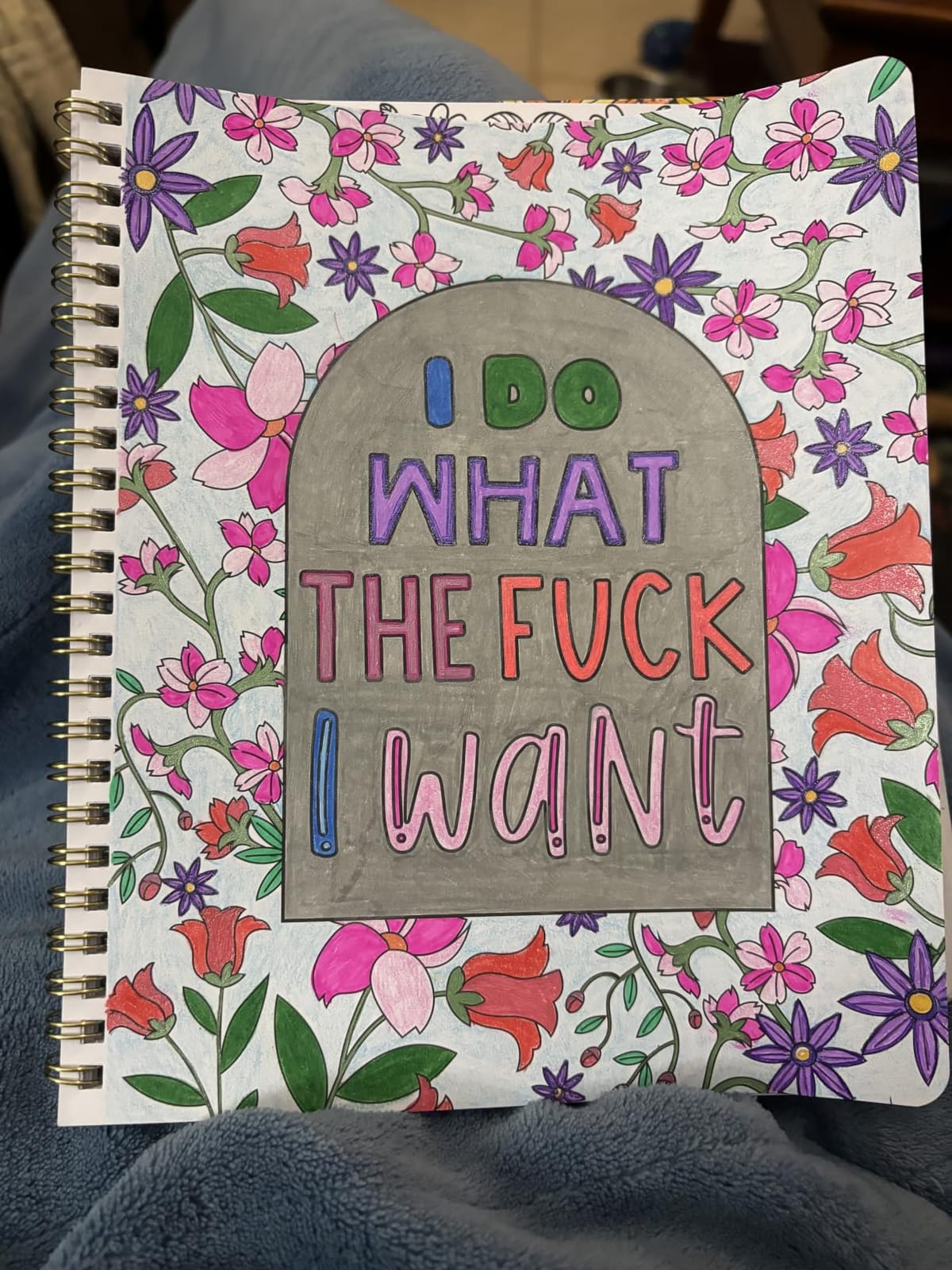 Beautiful Coloring Book Set of 2 for Adult Relaxation with Floral Designs customer photo 2