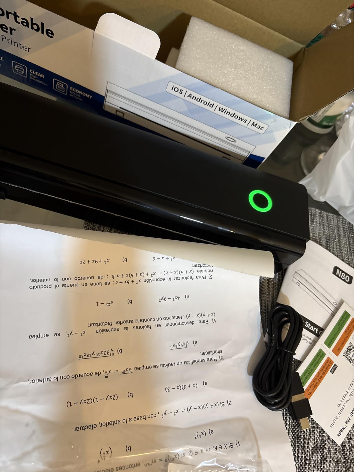 Portable Printers Wireless for Travel, N80 Bluetooth Thermal Printer customer photo 2