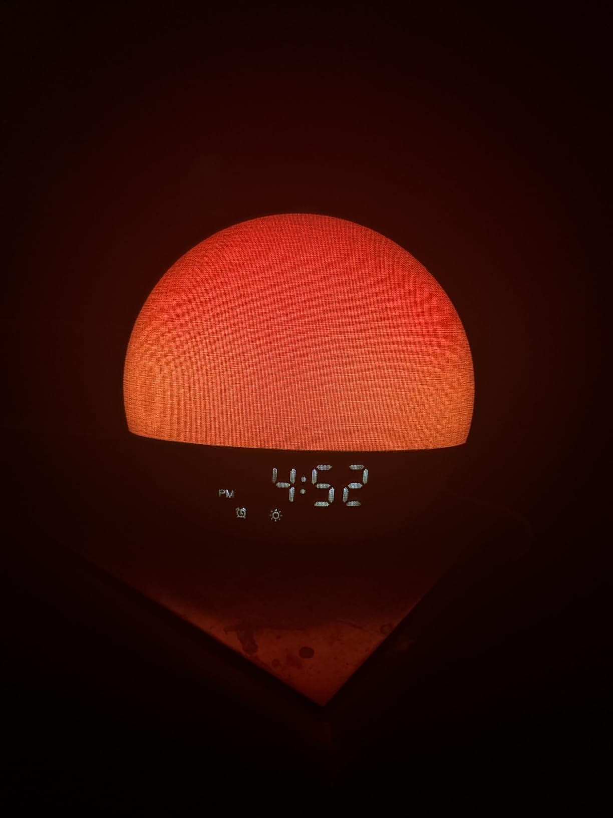 Geuuap Sunrise Alarm Clock White Noise Machine with Bluetooth Speaker,Khaki customer photo 1