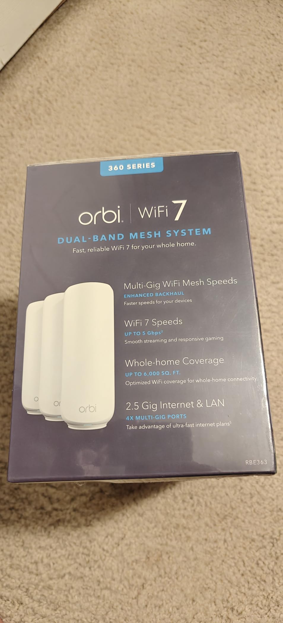 NETGEAR Orbi 360 Series WiFi 7 Mesh System, Add-on Satellite customer photo 1