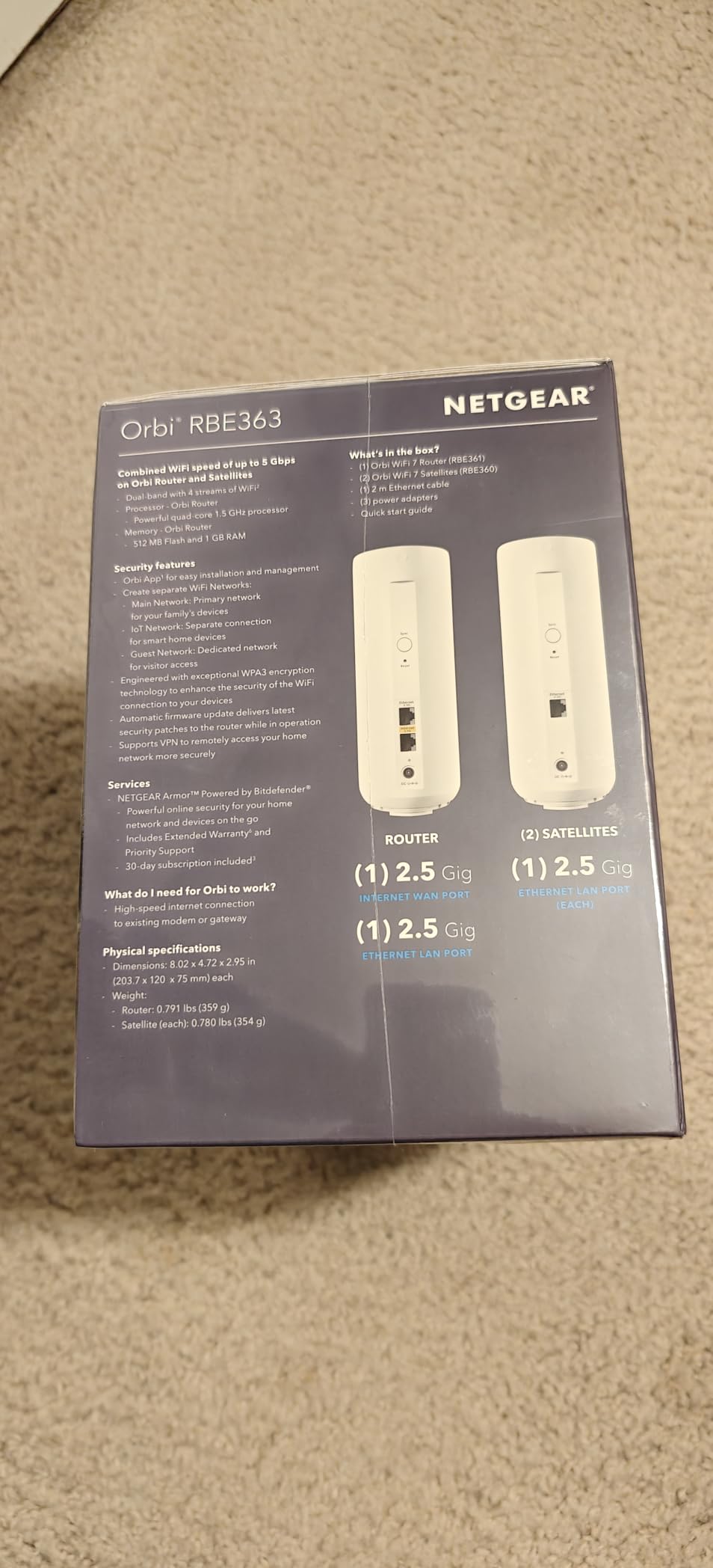 NETGEAR Orbi 360 Series WiFi 7 Mesh System, Add-on Satellite customer photo 2
