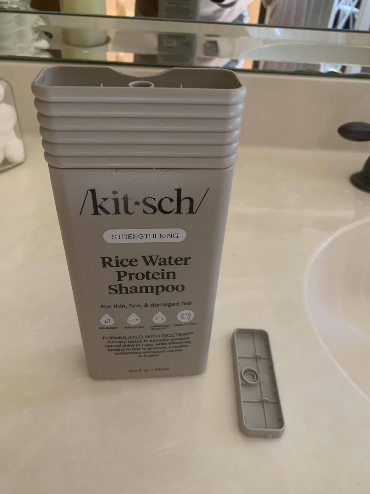 Kitsch Rosemary & Biotin Shampoo for Hair Growth – Made in USA, 12.3 oz customer photo 2