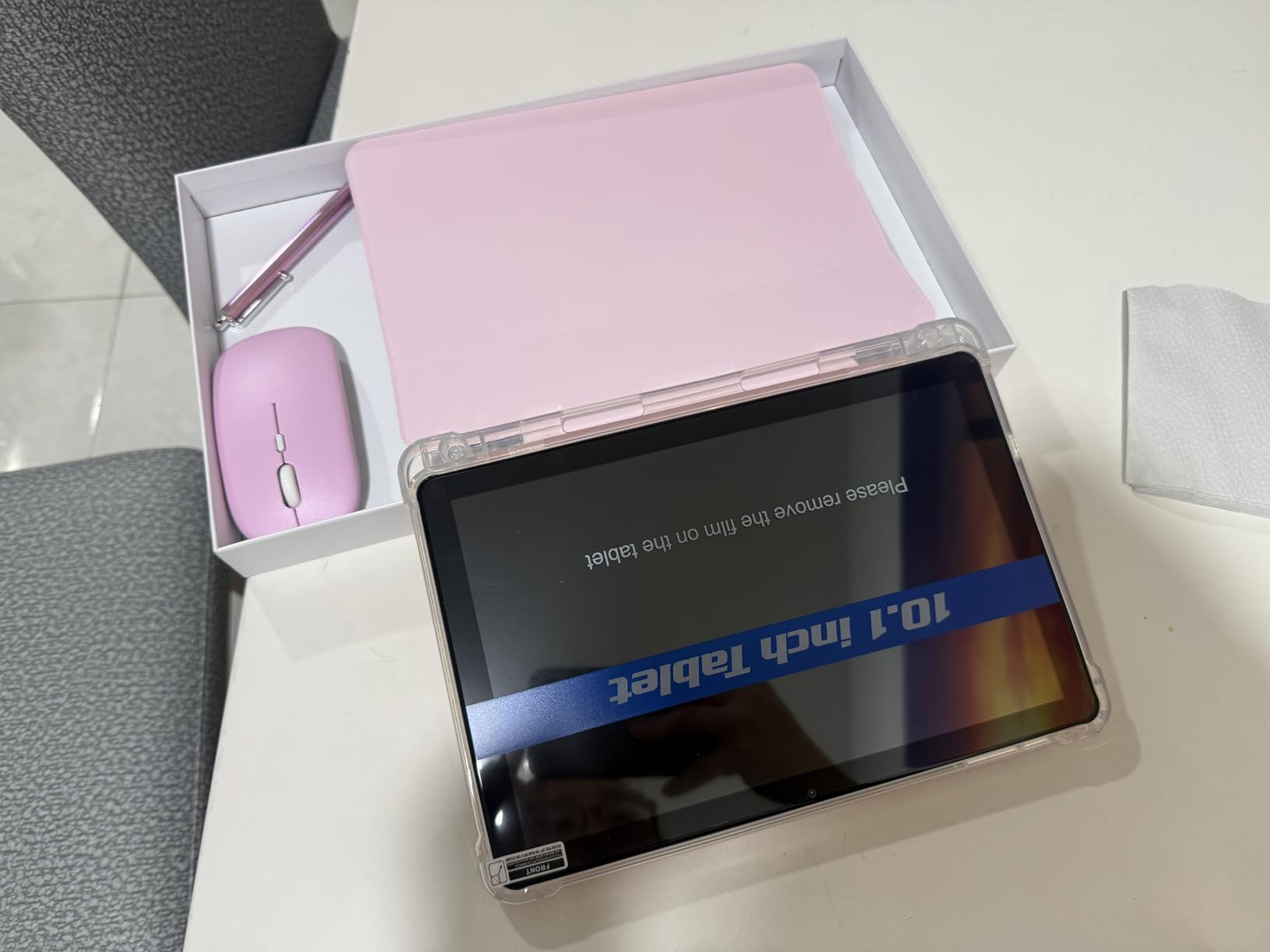 Android 16 Tablet 10 inch Tablets, 20GB RAM 128GB ROM 2TB Expandable, 2.0GHz Octa-core Processor, 2 in 1 Tablet with Keyboard Case Stylus Mouse, 5G WiFi6, BT 5.0, 6000mAh, Widevine L1, GMS, Pink customer photo 1