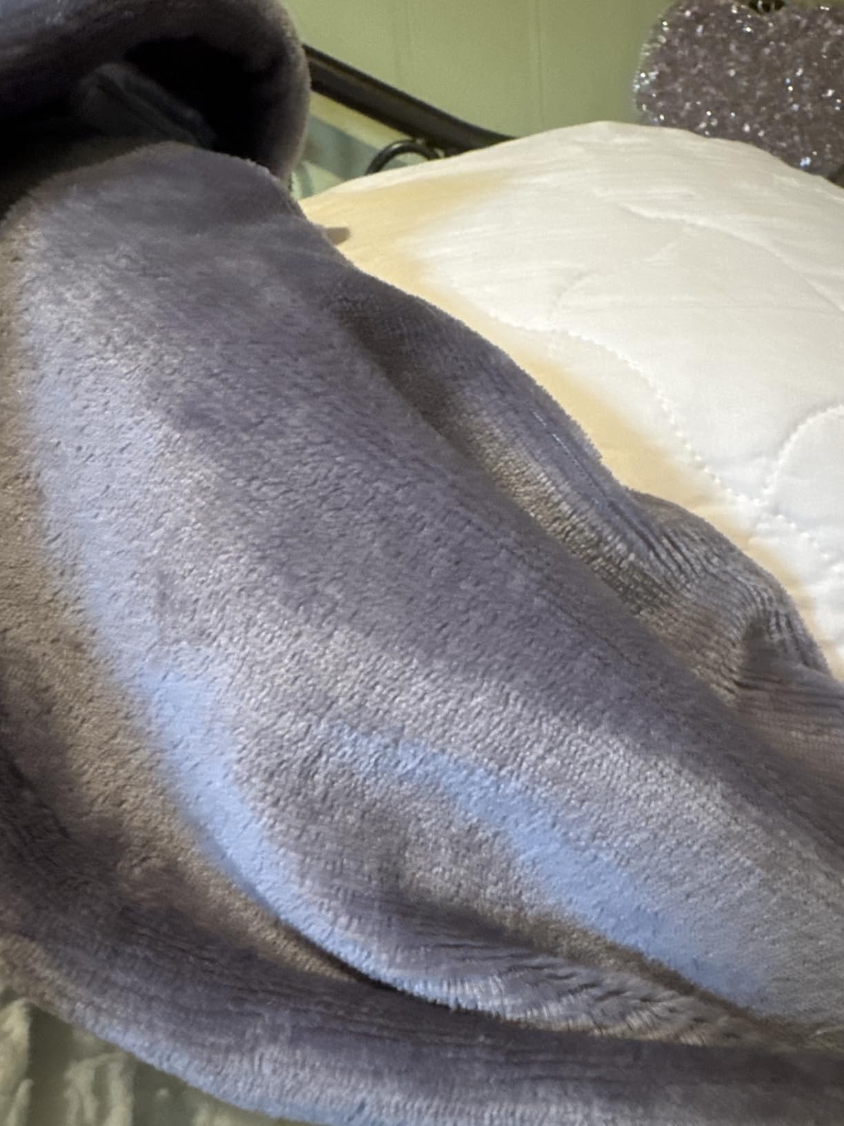 JET'S HOME Heated Blanket Queen Size, 4 Heat Level Electric Blanket, Purple customer photo 1