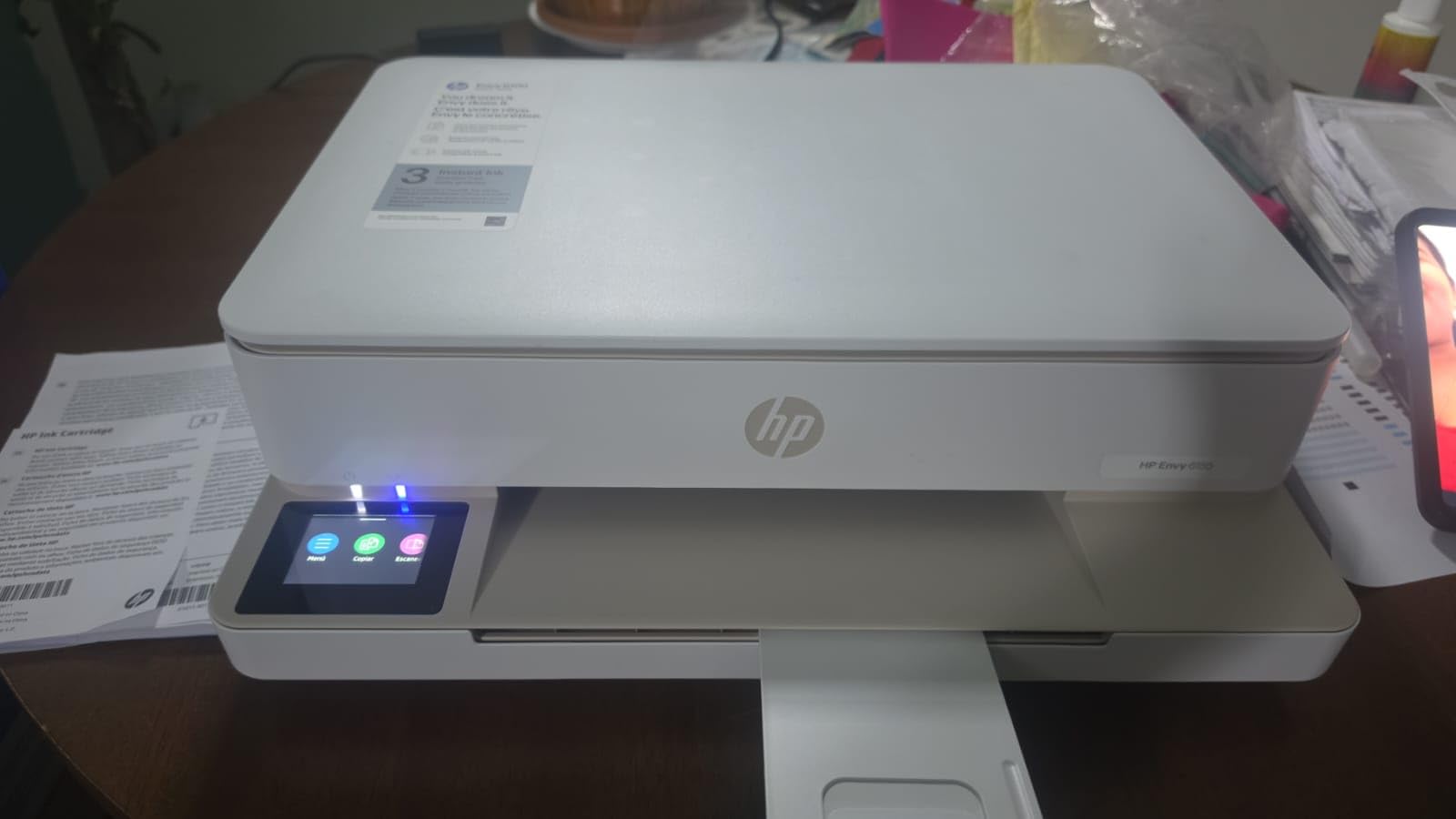 HP Envy 6155 Wireless All-in-One Color Inkjet Printer, Print, Scan, Copy, Duplex Printing Best-for-Home, 3 Month Trial of Instant Ink Included, AI-Capable (C2WR7A) Portobello customer photo 1