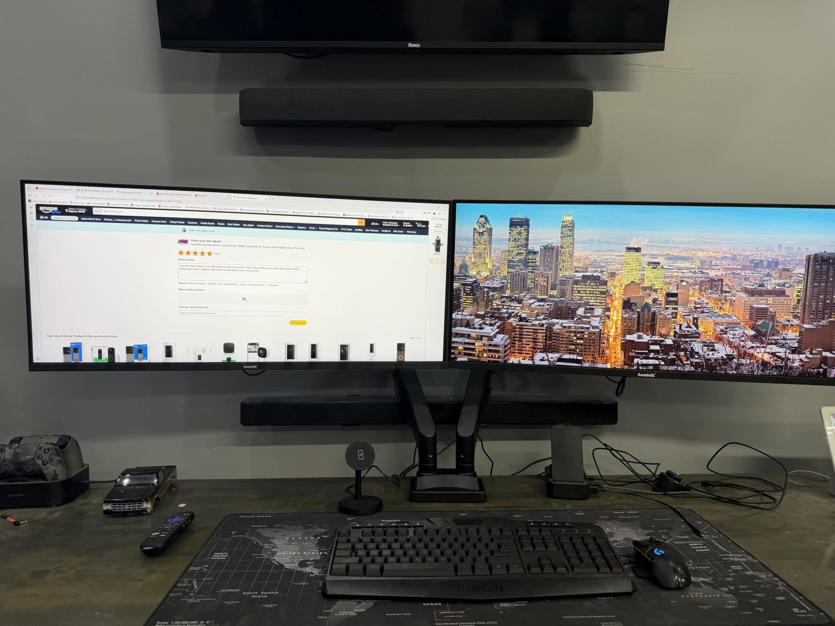 Gawfolk 4K Curved Monitor 32 Inch, 4K 120Hz 1500R Gaming Monitor VA Panel customer photo 1