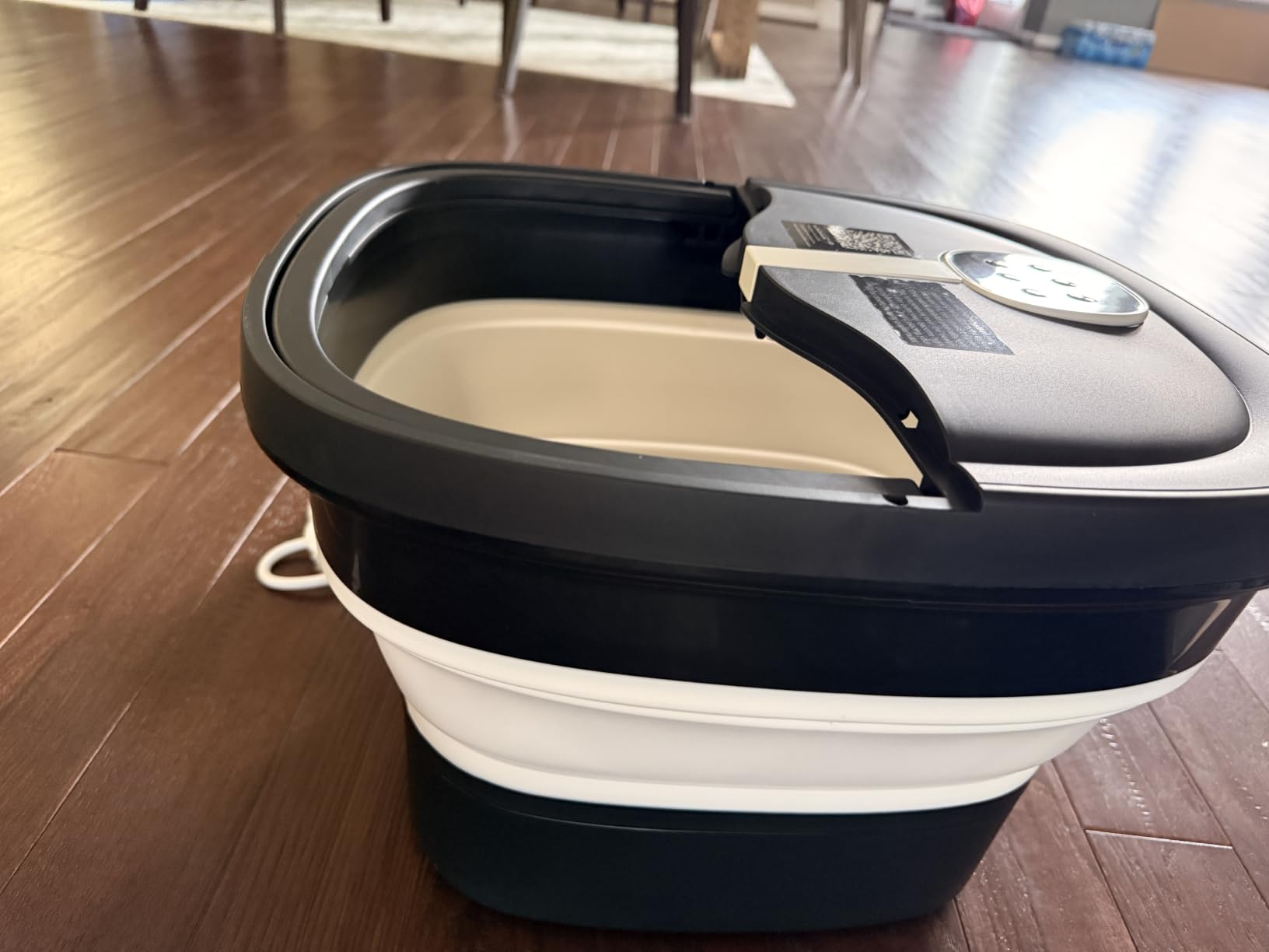 Collapsible Foot Spa Electric Rotary Massage with Heat, Bubble, Remote customer photo 2