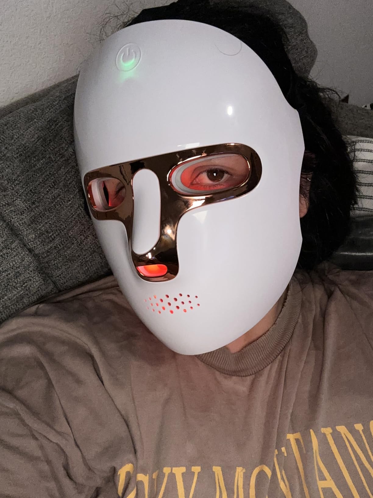 ONLUKY Red Light Therapy Mask USB-C Rechargeable LED Face Mask customer photo 2