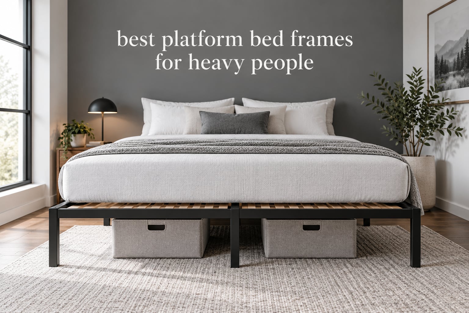 best platform bed frames for heavy people