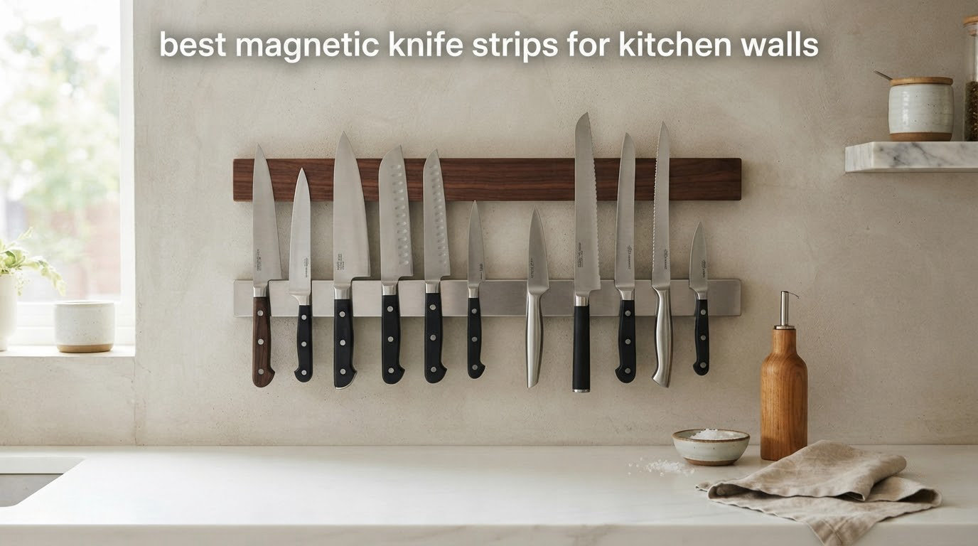 best magnetic knife strips for kitchen walls